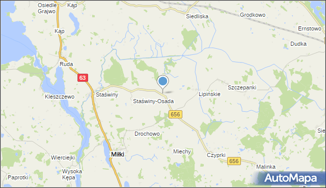 mapa Lipowy Dwór, Lipowy Dwór na mapie Targeo